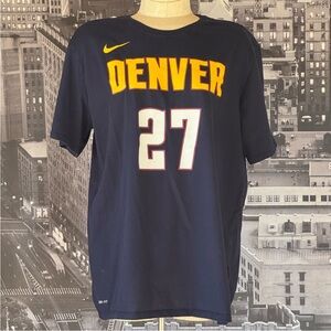 Nike Denver Nuggets Jamal Murray #27 Navy Blue T-shirt